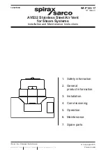 Preview for 1 page of Spirax Sarco AVS32 Installation And Maintenance Instructions Manual