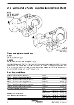 Предварительный просмотр 8 страницы Spirax Sarco CA44 Installation And Maintenance Instructions Manual