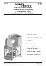 Preview for 1 page of Spirax Sarco CRU 200 Series Installation And Maintenance Instructions Manual