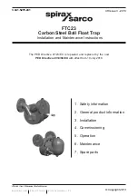 Предварительный просмотр 1 страницы Spirax Sarco FTC23 Installation And Maintenance Instructions Manual