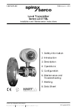 Preview for 1 page of Spirax Sarco LD377BL Series Installation And Maintenance Instructions Manual