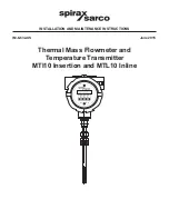 Spirax Sarco MTI10 Insertion Installation And Maintenance Instructions Manual предпросмотр