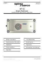 Preview for 1 page of Spirax Sarco SP7-20 Installation And Maintenance Instructions Manual