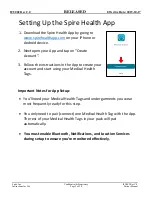 Preview for 2 page of Spire Medical Health Tag Patient Instruction Booklet