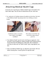 Preview for 3 page of Spire Medical Health Tag Patient Instruction Booklet