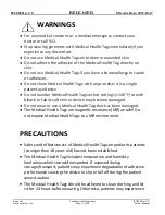 Preview for 11 page of Spire Medical Health Tag Patient Instruction Booklet