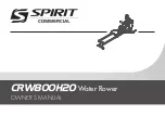 Preview for 1 page of Spirit Commercial CRW800H2O Owner'S Manual