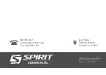 Preview for 40 page of Spirit Commercial CRW800H2O Owner'S Manual