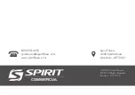 Preview for 36 page of Spirit Commercial CSC900 Owner'S Manual