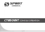 Предварительный просмотр 16 страницы Spirit Commercial CT850ENT Owner'S Manual