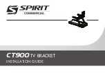 Spirit Commercial CT900 TV BRACKET Installation Manual предпросмотр