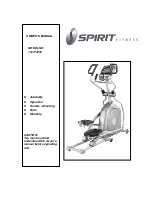 Предварительный просмотр 1 страницы Spirit 161173295 Owner'S Manual