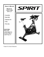 Preview for 1 page of Spirit 16207879500 Owner'S Manual