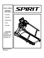 Spirit 16807008500 Owner'S Manual preview