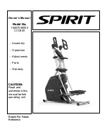 Spirit 16807098000 Owner'S Manual preview