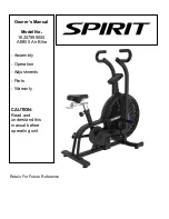 Preview for 1 page of Spirit AB900 Air Bike Owner'S Manual