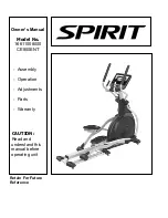 Spirit CE800 ENT Owner'S Manual preview