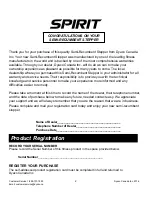 Preview for 3 page of Spirit CRS800 Owner'S Manual