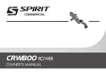 Предварительный просмотр 1 страницы Spirit CRW800 Owner'S Manual