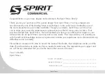 Preview for 4 page of Spirit CS800 Owner'S Manual