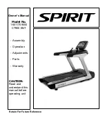 Spirit CT900ENT Owner'S Manual preview