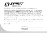 Предварительный просмотр 4 страницы Spirit CU800 ENT Owner'S Manual