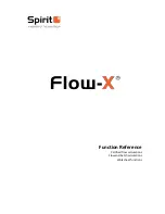 Preview for 1 page of Spirit flow-x Function Reference