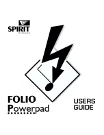 Preview for 1 page of Spirit FOLIO POWERPAD User Manual