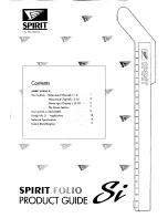 Spirit Folio Si Product Manual preview