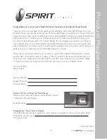 Preview for 5 page of Spirit Glide Trainer Owner'S Manual