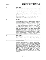 Preview for 13 page of Spirit LIVE 4 User Manual