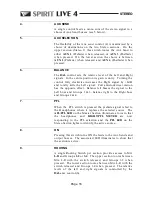 Preview for 18 page of Spirit LIVE 4 User Manual