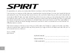 Preview for 4 page of Spirit XBR55ENT Owner'S Manual