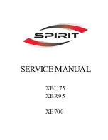 Preview for 1 page of Spirit XE 700 Service Manual