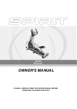 Spirit XE400 Owner'S Manual preview