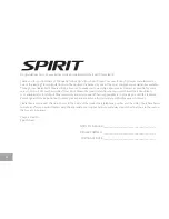 Preview for 4 page of Spirit XIC600 Owner'S Manual