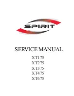 Spirit XT175 Service Manual preview