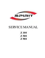 Preview for 1 page of Spirit Z100 Service Manual