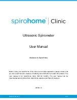 SpiroHome Clinic User Manual предпросмотр