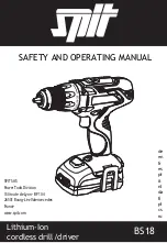 SPIT BS18 Safety And Operating Manual preview