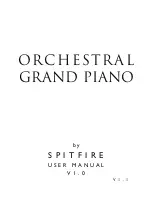 Spitfire ORCHESTRAL GRAND PIANO User Manual preview