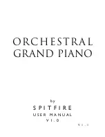 Preview for 1 page of Spitfire ORCHESTRAL GRAND PIANO User Manual