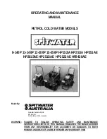 Spitwater 11-140P Operating And Maintenance Manual предпросмотр