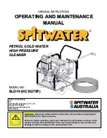 Preview for 1 page of Spitwater HC15275P Operating And Maintenance Manual