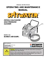 Предварительный просмотр 1 страницы Spitwater HE15250P Operating And Maintenance Manual