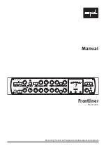 Предварительный просмотр 1 страницы SPL Frontliner 2800 Manual