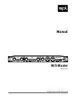 SPL M/S Master 1020 Manual preview