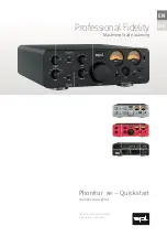 SPL Phonitor xe Quick Start Manual preview