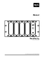 Preview for 1 page of SPL RackPack 4 Manual