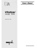 Preview for 1 page of SPL STEREO VITALIZER
9320 Owner'S Manual